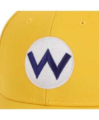 Men's Wario Embroidery Cotton Twill B2 Structured Baseball Cap Traditional Adjustable