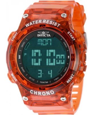 Men's 49046 Invicta Racing  Digital GMT/Alarm Black Dial Watch