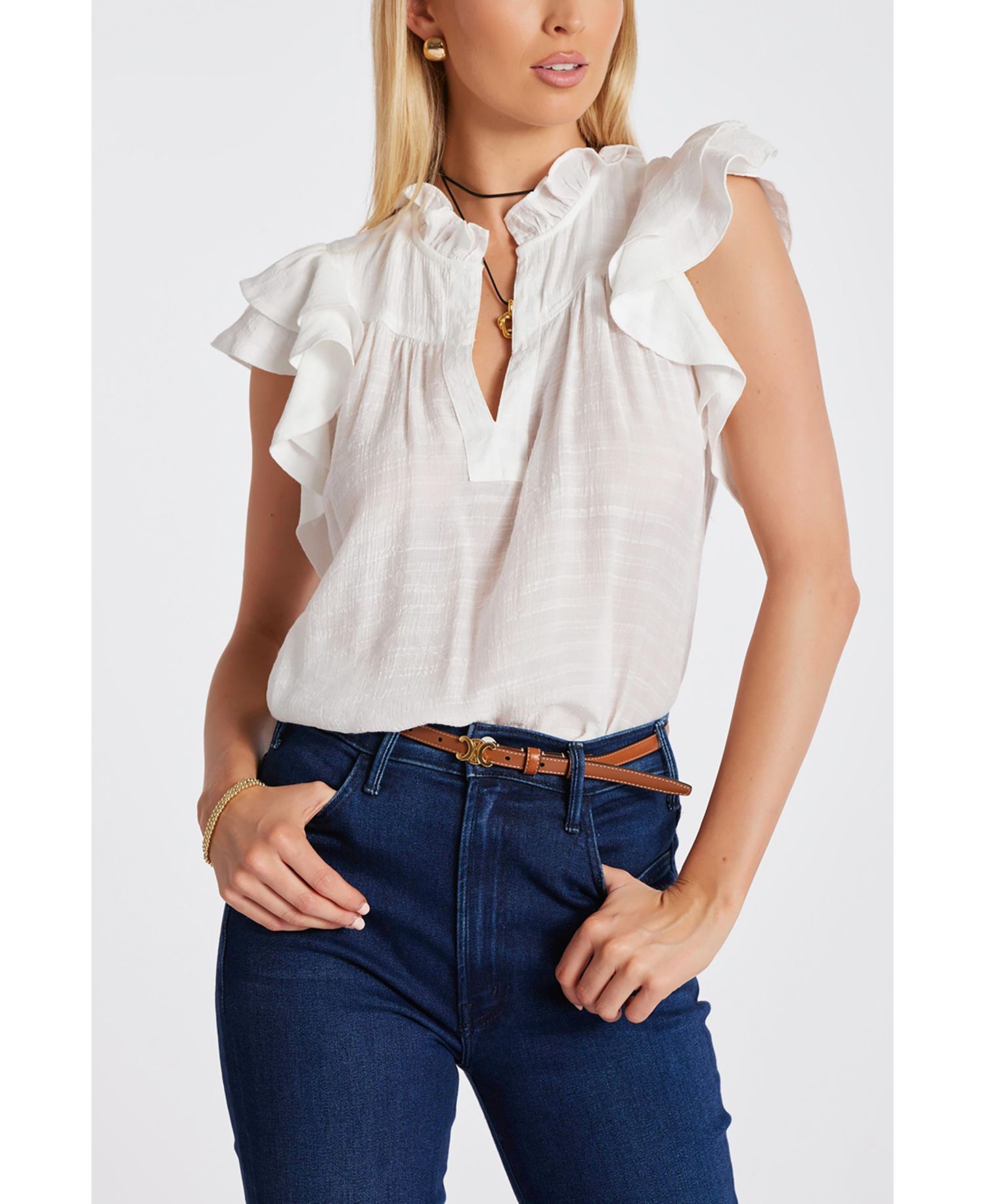Women's BISHOP + YOUNG Margarita Poplin Top