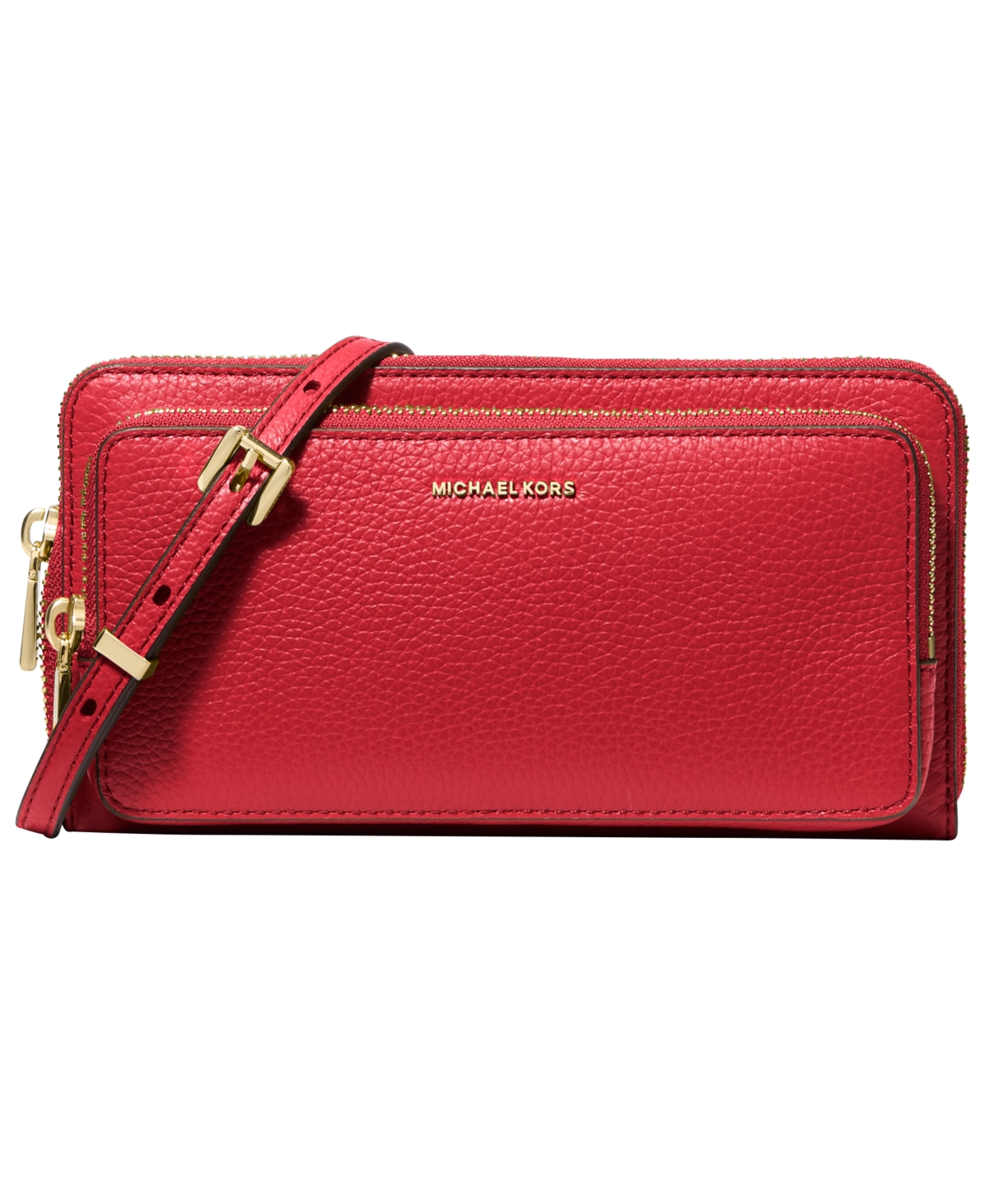 Michael Kors Jet Set Small Continental Crossbody Bag In Red