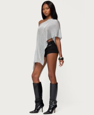 Women's Azalia Asymmetric Knit Poncho