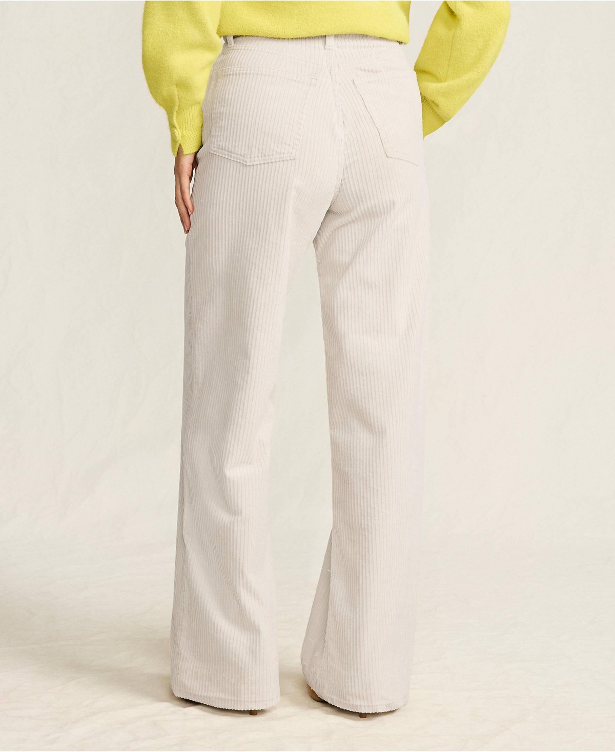 Lands' End Women's High Rise Wide Leg Corduroy Pants