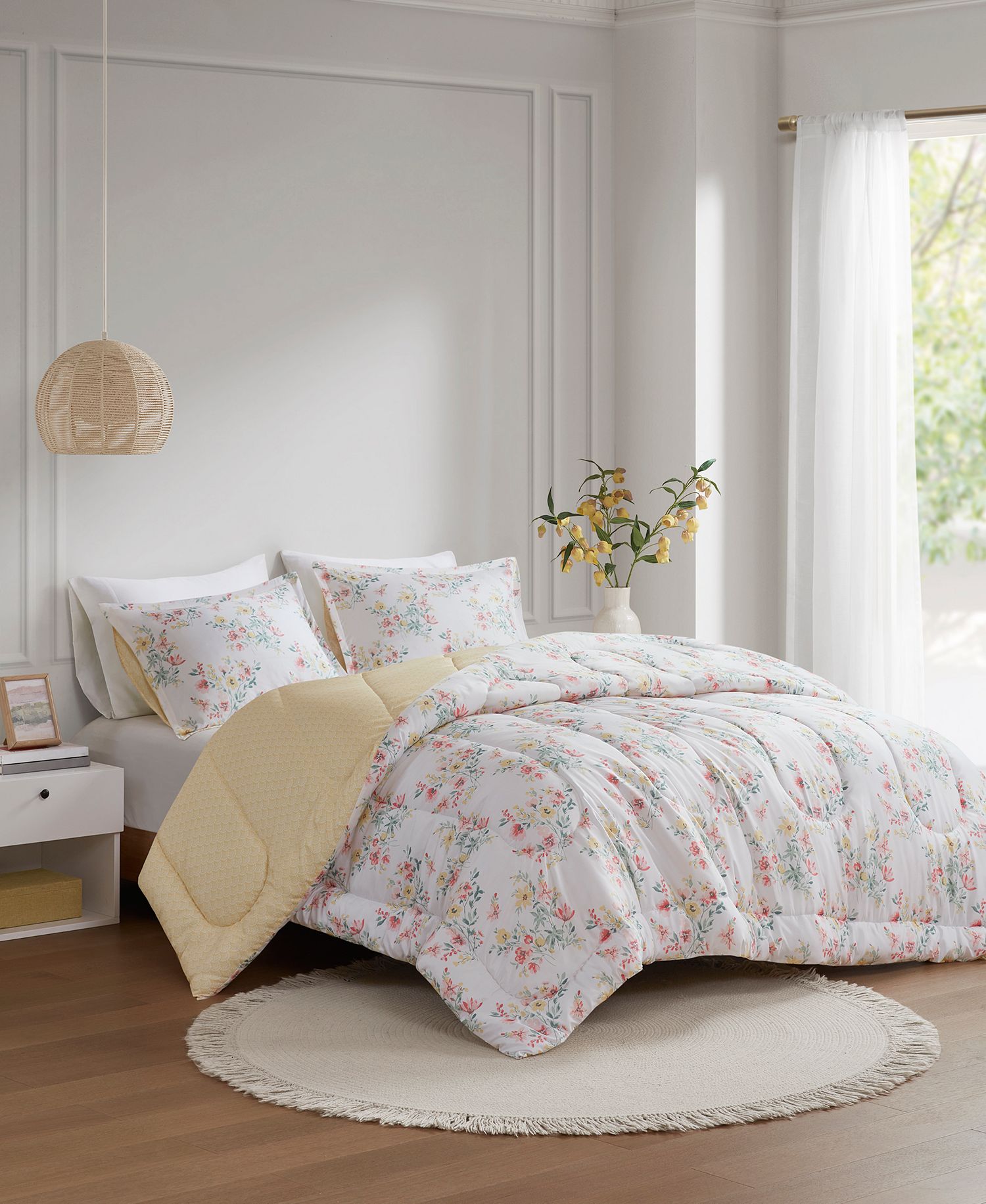 3-Piece Reversible Comforter Sets (various) only