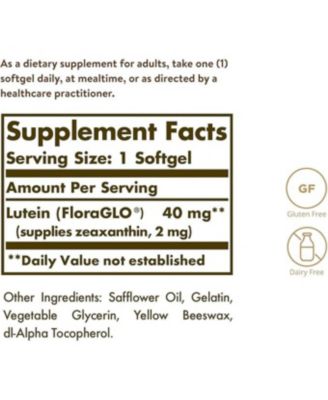 Lutein ,40 mg ,30 Soft Gels