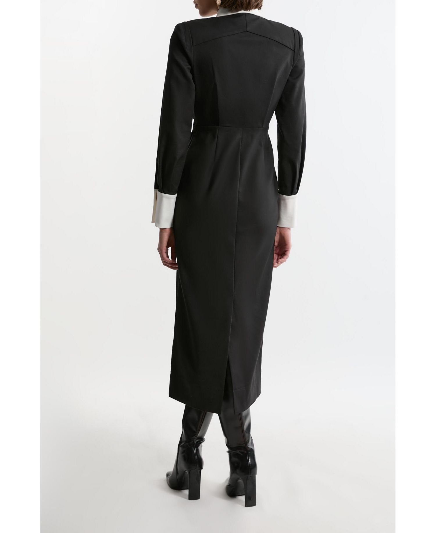 Women's Techno Cotton Shirt Maxi Shirt Dress