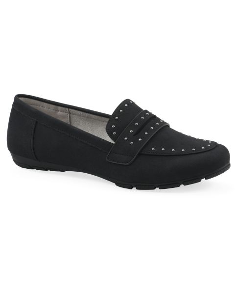 Женские туфли Cliffs by White Mountain Giada Driving Slip On, цвет: Чёрный гладкий