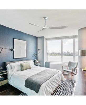 60-inch Modern Golden 3-Blade Intelligent Remote Control and Timing Function Ceiling Fan