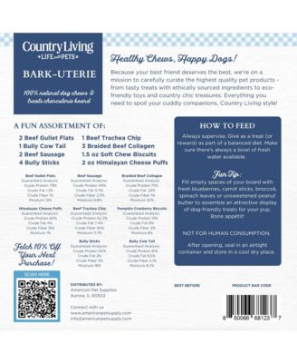 Bark-Uterie Board – Charcuterie-Inspired Natural Dog Treats Variety