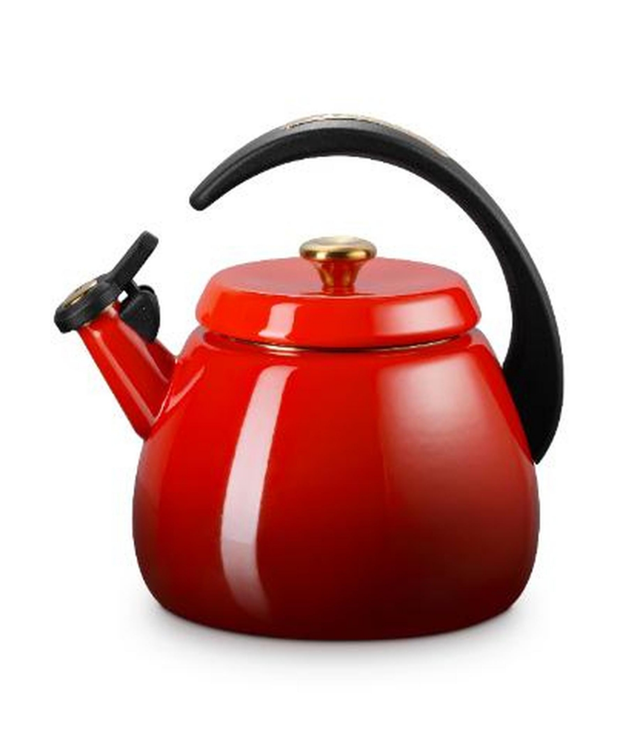 Le Creuset 2.2-quart Enameled Stainless Steel Whistling Cloche Kettle In Red