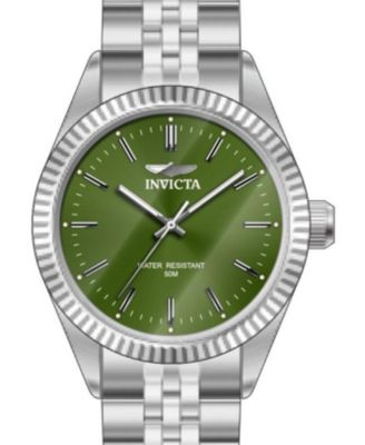 Men's 49313 Specialty Quartz 3 Hand Green Dial Watch