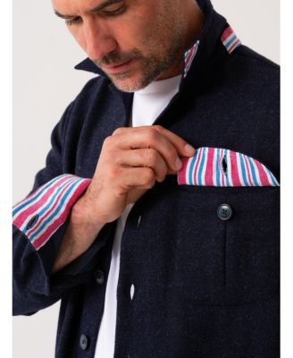 Men's Long Sleeve Wool Shirt-Jacket