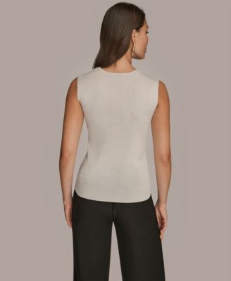 Women's Sleeveless Square Neck Sweater