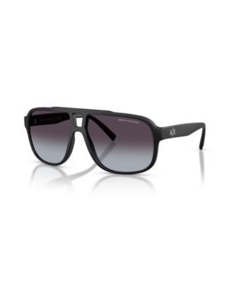 Men's Rectangle Sunglasses, AX4104S