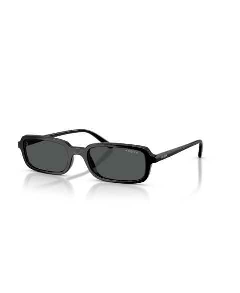 Женские солнцезащитные очки Vogue Eyewear Rectangle Sunglasses, VO5666S, цвет: Чёрный