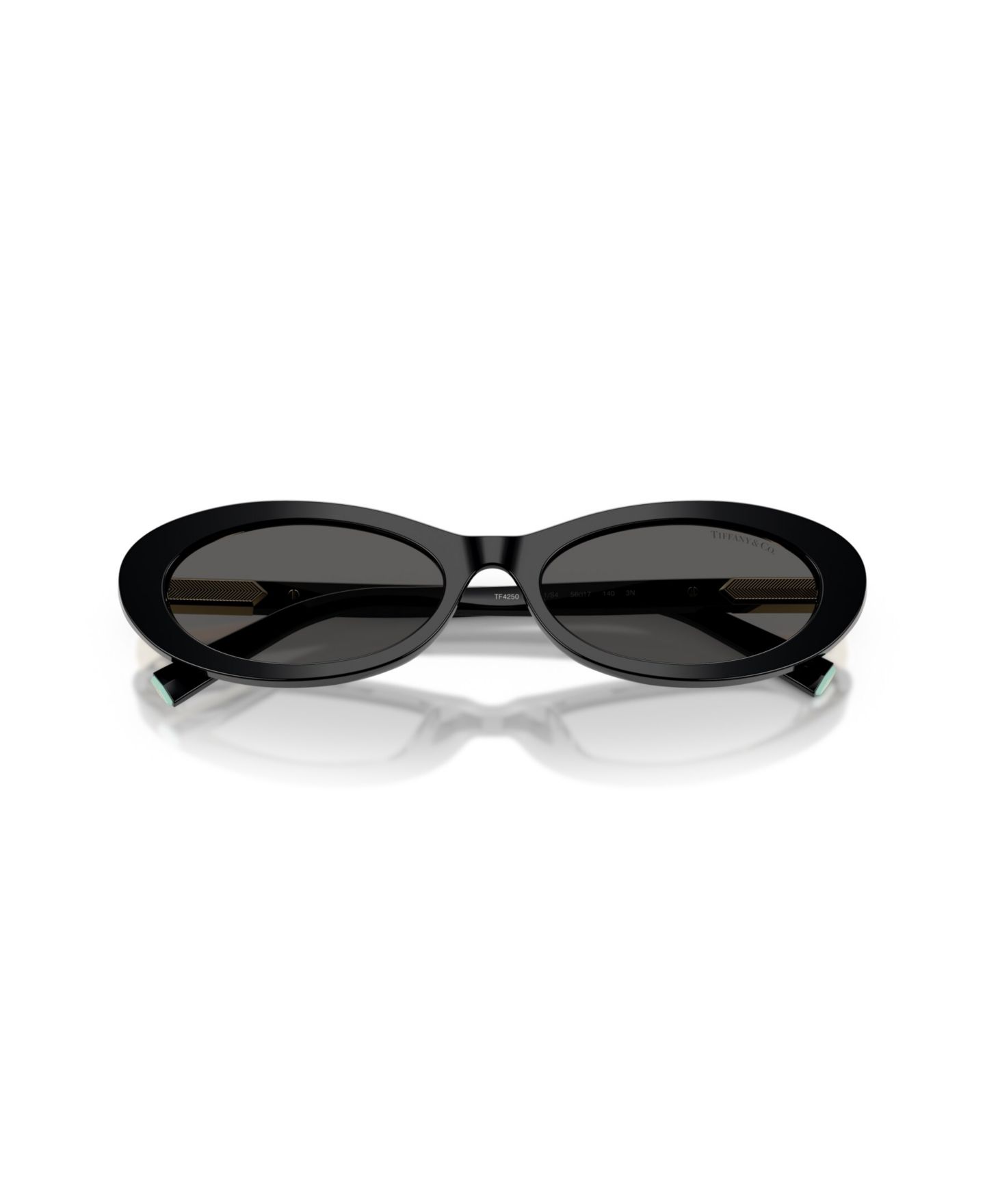 Женские солнцезащитные очки Tiffany & Co. Oval Sunglasses, TF4250, цвет: Чёрный — фото 5