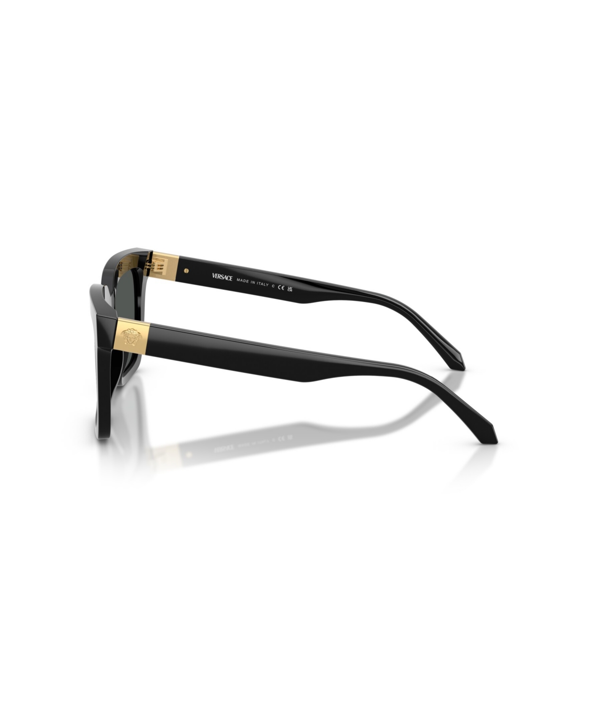 Versace Medusa Plaque Lunettes De Soleil In Black