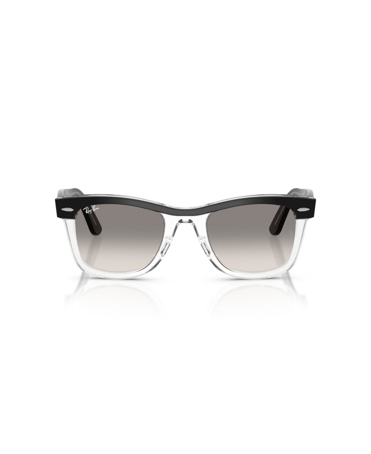 Солнцезащитные очки Ray-Ban Unisex Square Sunglasses, Wayfarer Street Neat RB2240, цвет: Чёрный прозрачный — фото 2