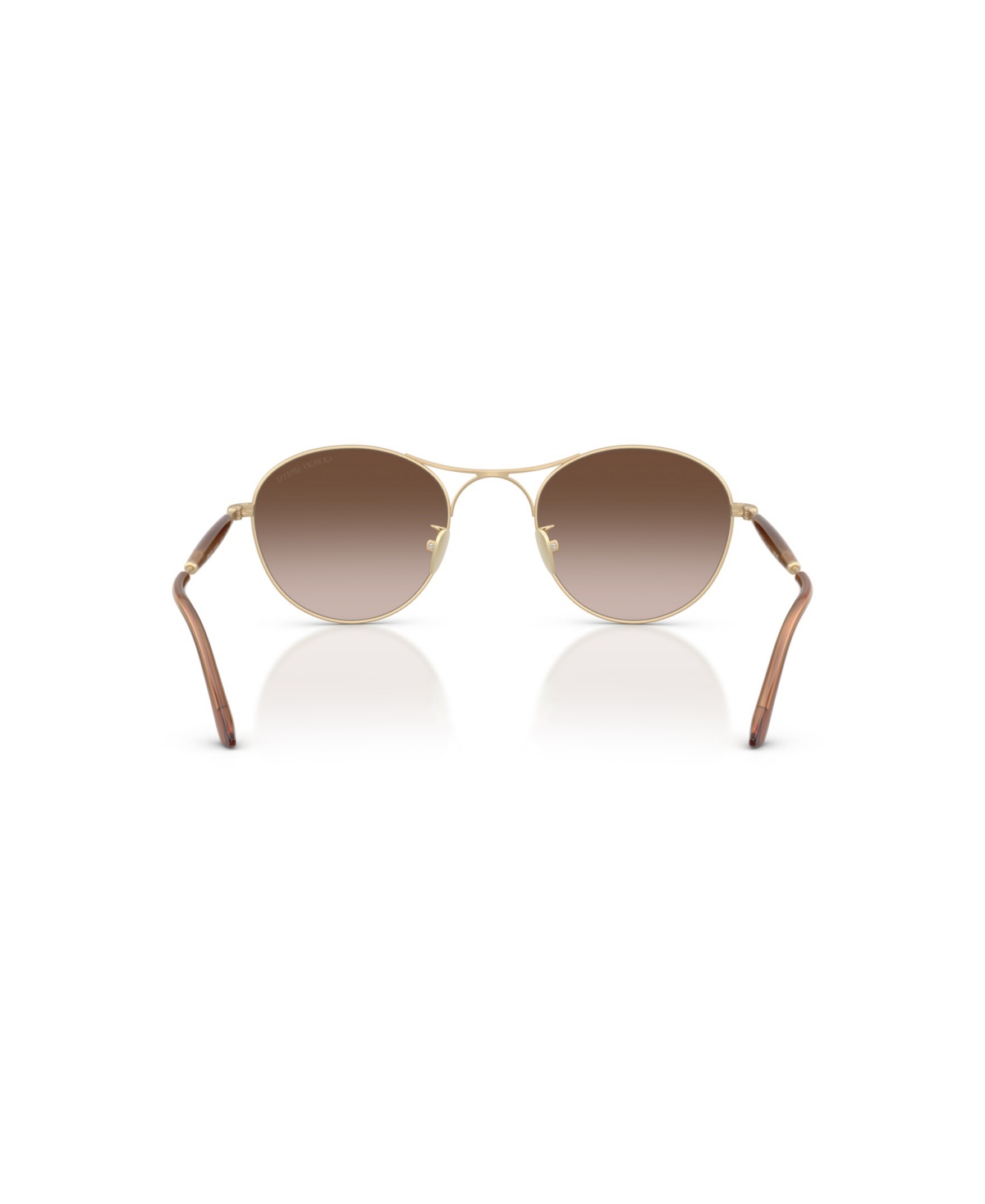 Giorgio Armani Round-frame Sunglasses In Gold