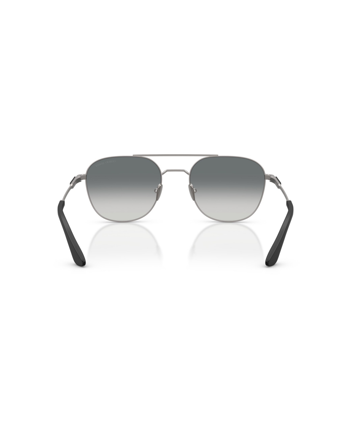 Giorgio Armani Double-bridge Design Sunglasses In Metallic