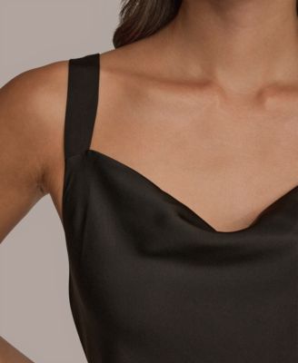 Women's Silk Cowl Neck Sleeveless Camisole Top