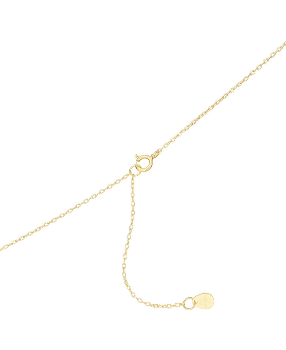 Macy's Cubic Zirconia Heart Key Pendant Necklace In (0.10 Ct. T.w.) In Sterling Silver (also In 14k Gold Ov In Gold