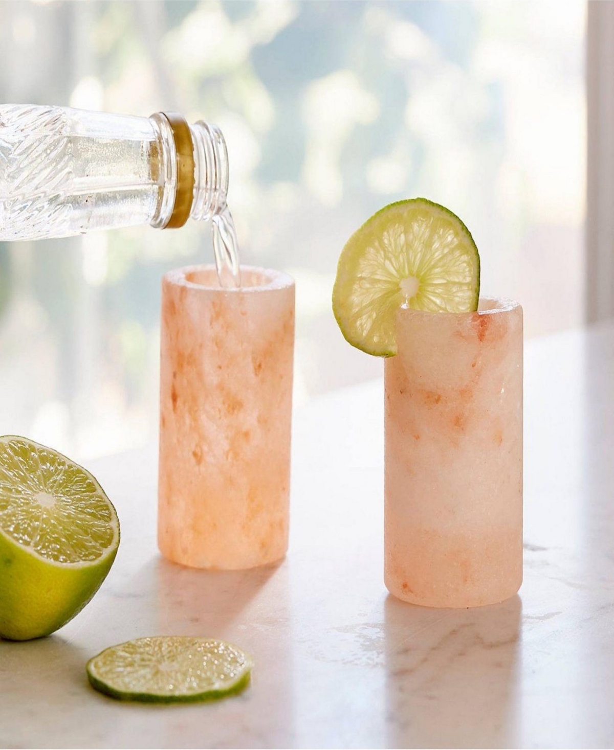Outset Himalayan Salt Shots, Set Of 4 In Pink