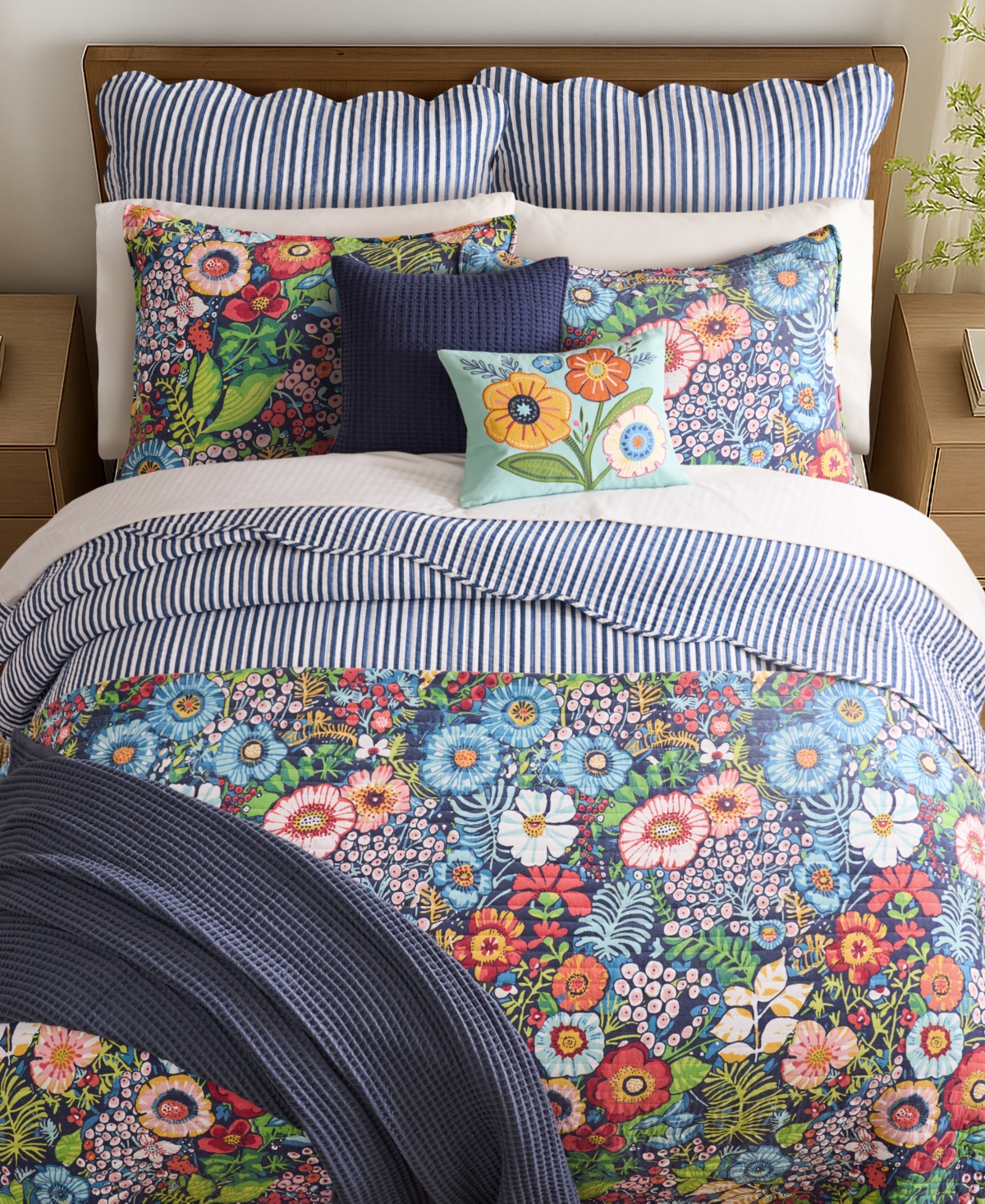 Levtex Martha Stripe 2-Pc. Sham Set, European