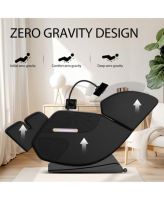 Zero Gravity Massage Recliner with Heating, Foot Rollers & Air Compression, Full Body Chair with Bluetooth