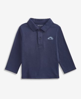 Greendog - Boys Toddler 2T-4T Long-Sleeve Mini Car Polo Shirt