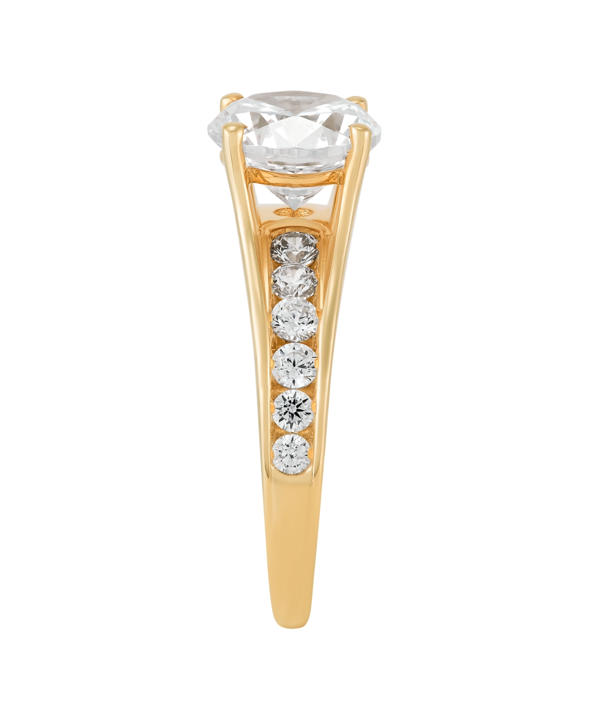 Grown With Love Certified Lab Grown Diamond Ring (2-1/2 Ct. T.w.) In 14k Yellow Gold In Gold