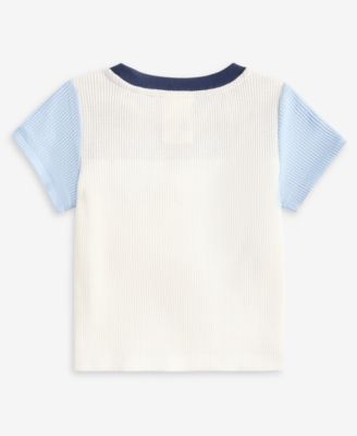 Boys Toddler 2T-4T Waffle Color blocked T-Shirts, Macy's Exclusive
