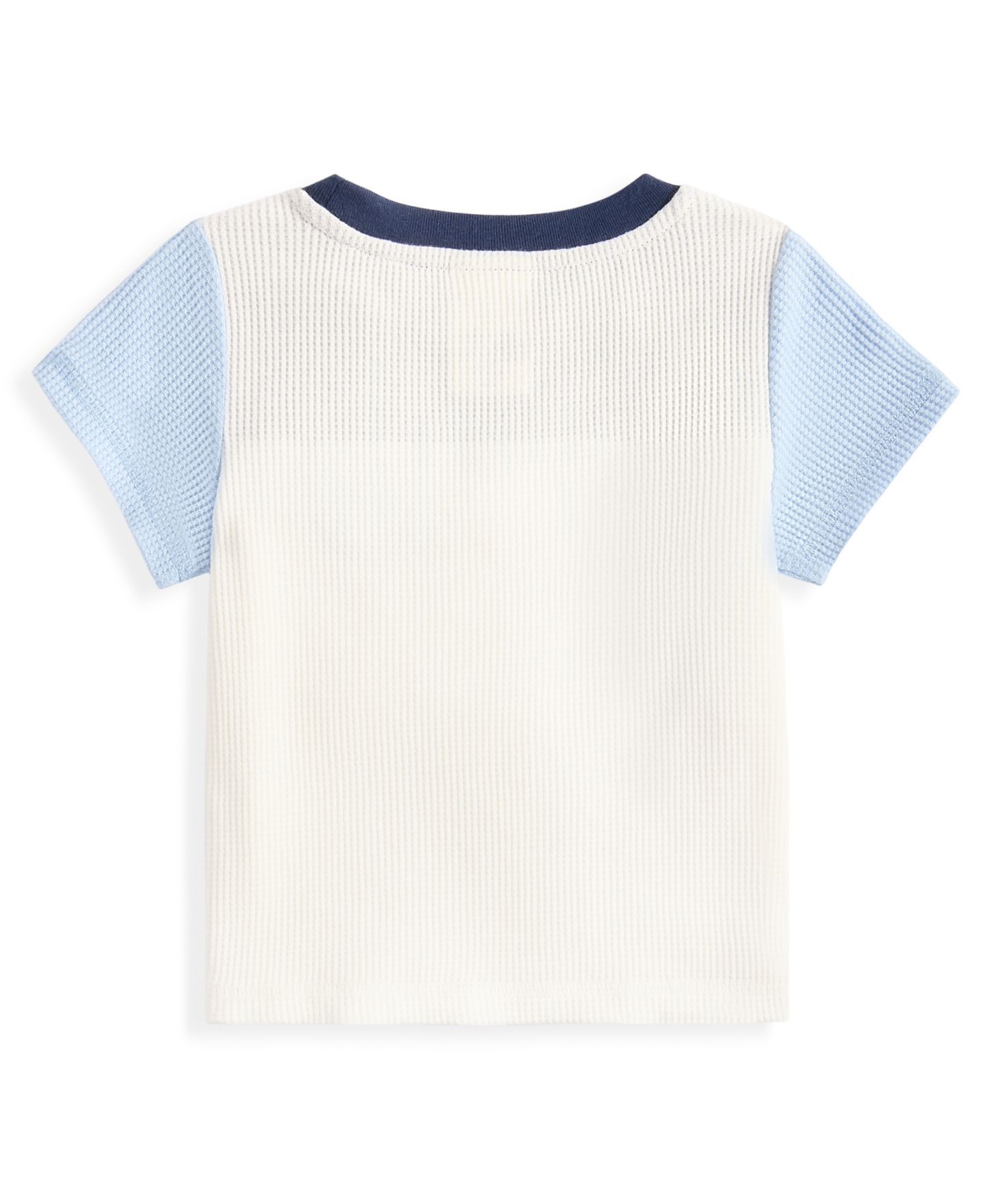 Футболка First Impressions Mix and Match Waffle Colorblocked T-Shirt для мальчиков-малышей, цвет: Синий — фото 2