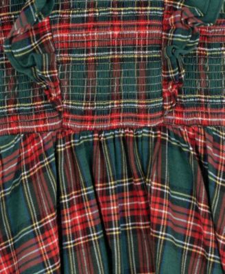 Girls' 7-16 Woven Smocked Sleeveless Bodice Dress