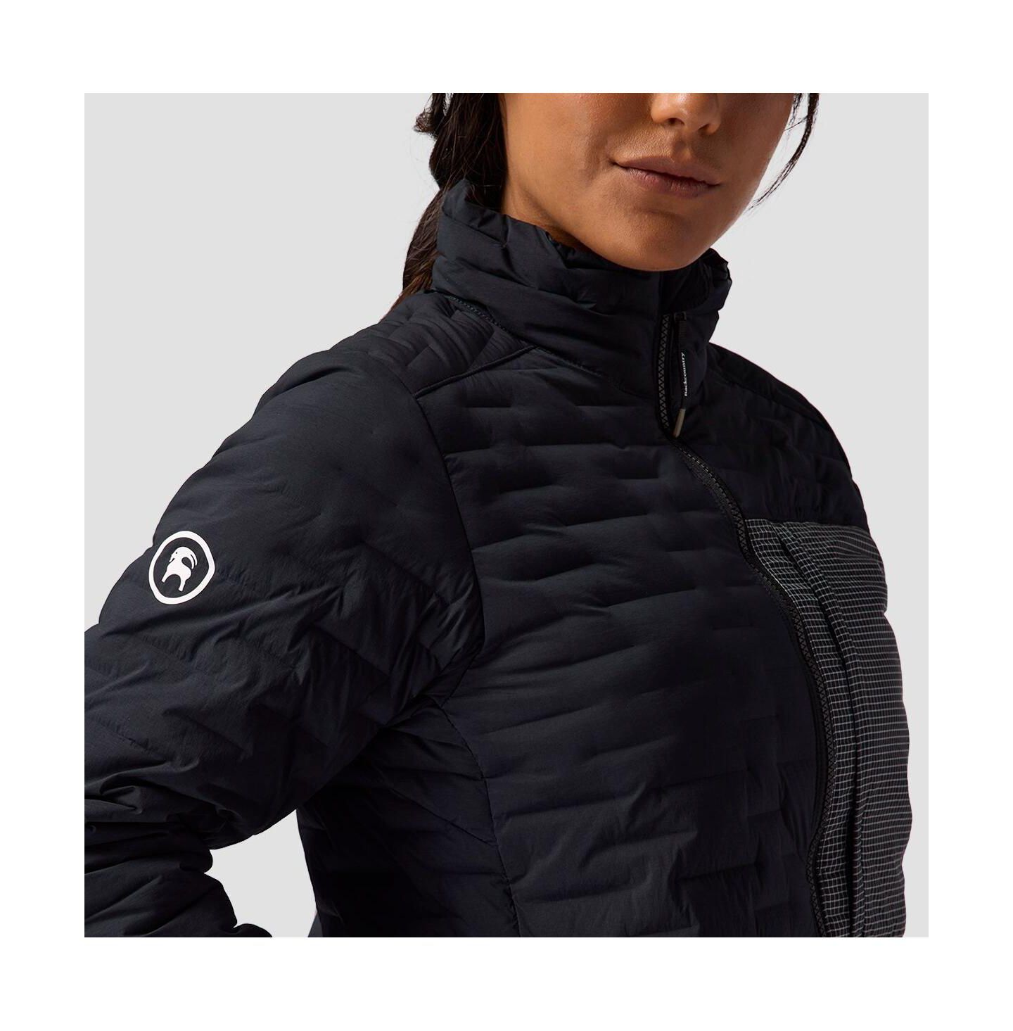 Женская куртка Backcountry Peale Primaloft Stitch-Free Baffle Stretch Jacket Synthetic Insulation Jackets, цвет: Чёрный — фото 6