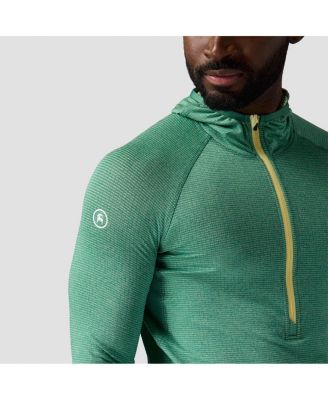 Men's Pines Microgrid Ultra-Lt Baselayer Zip Scuba Top Lightweight Long Underwear Tops