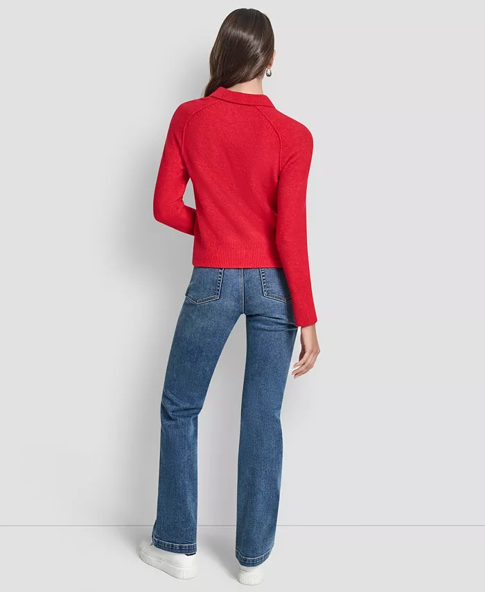 Petite Pullover Polo Sweater - thumbnail 5