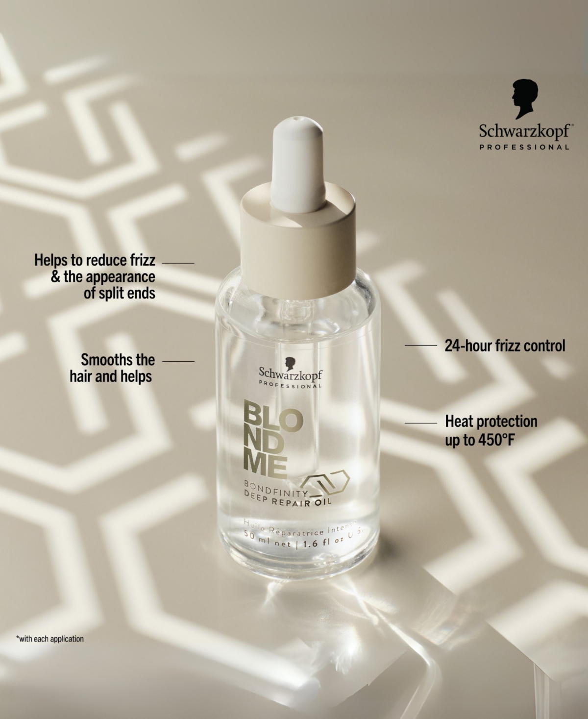 Schwarzkopf Blondme Bondfinity Deep Repair Oil, 1.6 Oz. In Transparent