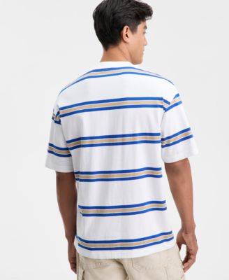 Men's Nolisto Relaxed-Fit Short-Sleeve Striped Crewneck T-Shirt