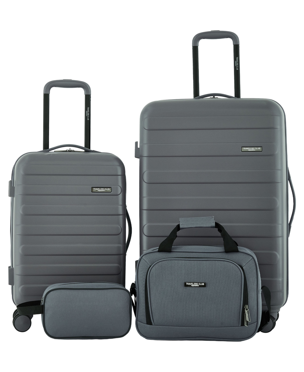 Travelers Club Austin 4 Piece Hardside Luggage Set In Green