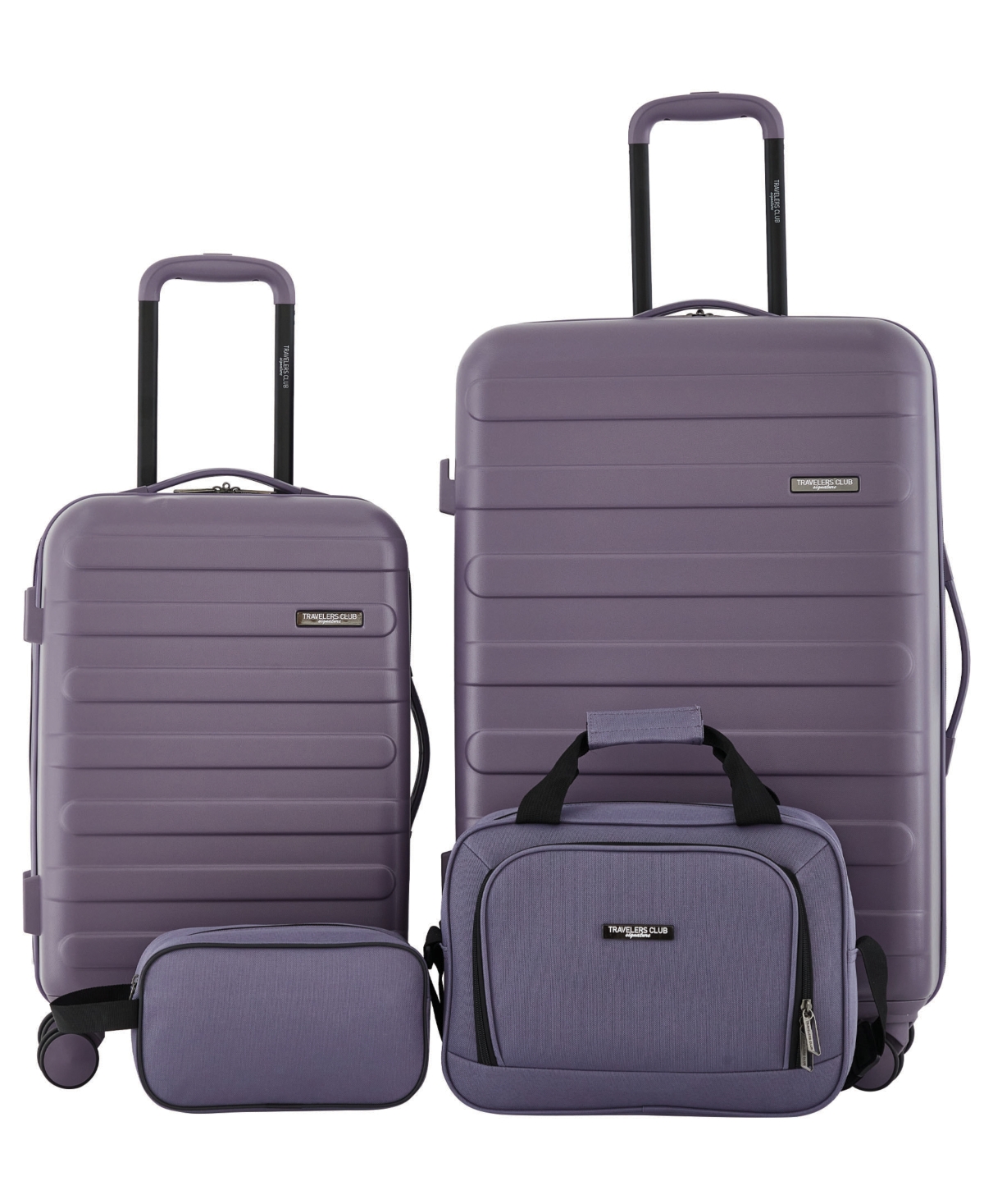 Travelers Club Austin 4 Piece Hardside Luggage Set