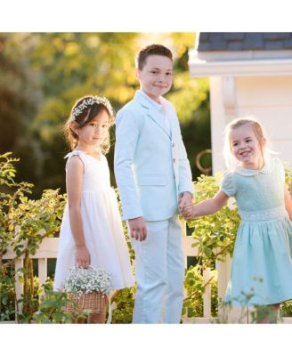 Girls' Sleeveless Bow Shoulder Swing Dress, Infant