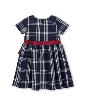 Little and Big Girls' Organic Smocked Short Sleeve Poplin Dress