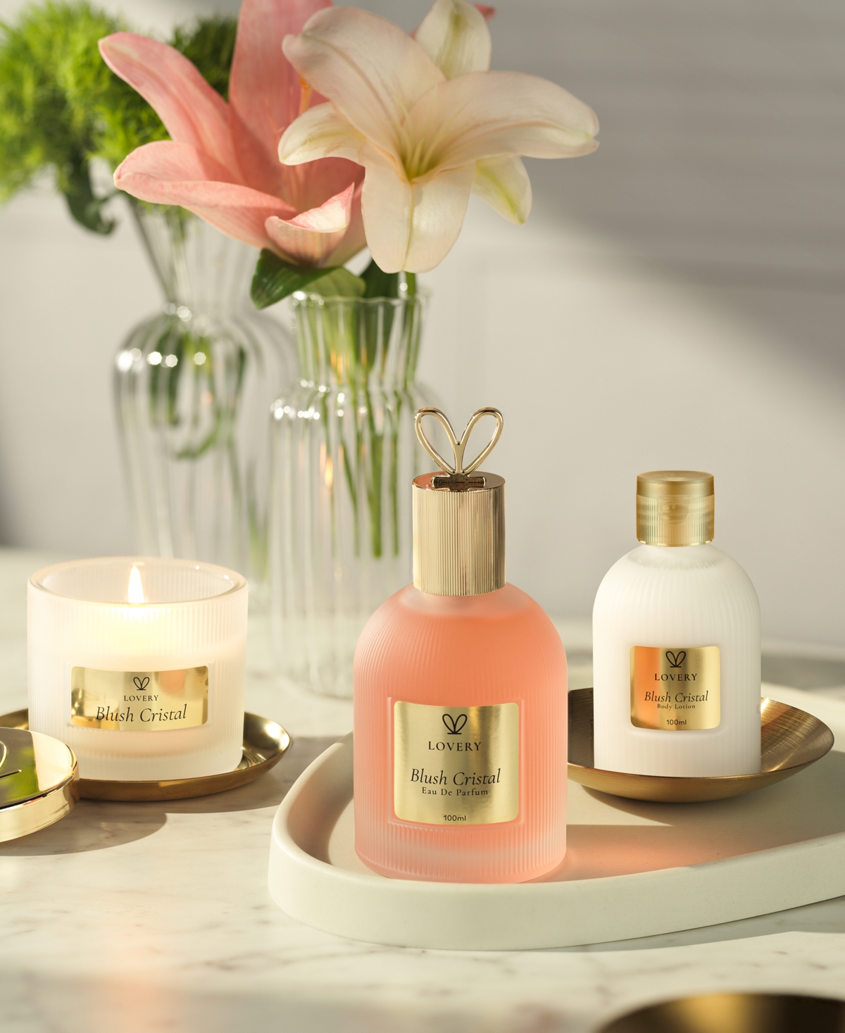 Lovery Blush Cristal Body Lotion, 3.38 oz.