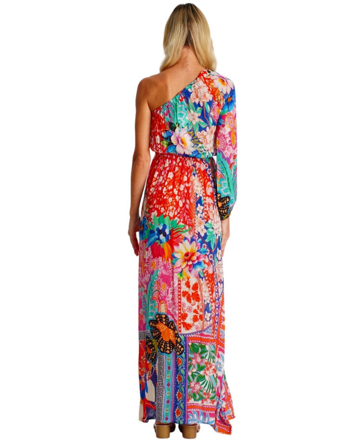 Женское платье La Moda Clothing Maxi One Shoulder Floral — фото 2
