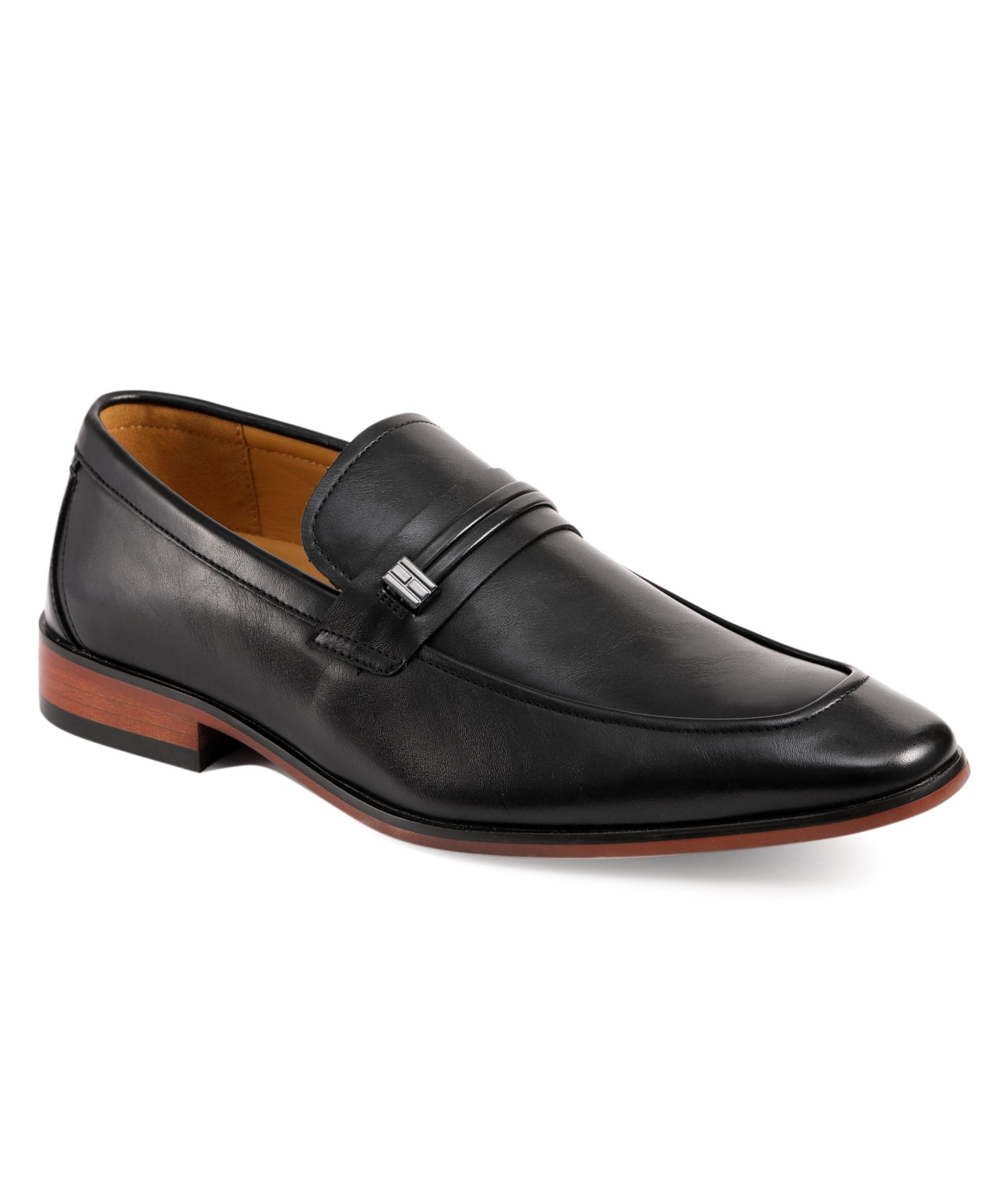 Мужские туфли Tommy Hilfiger Sachie Tapered Dress Loafers, цвет: Чёрный — фото 1