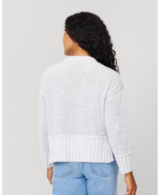 Women's Heathered Yarn Relaxed Lounge Sweater