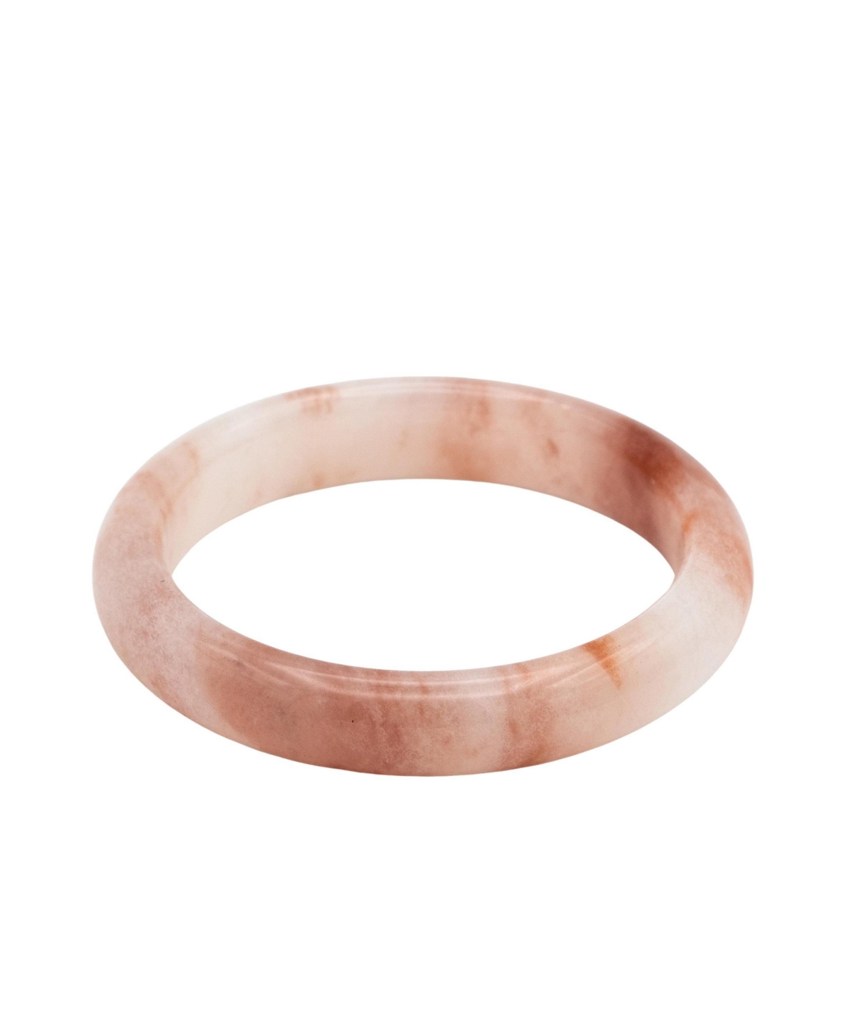Peach Blossom — Pink Jade Stone Bangle