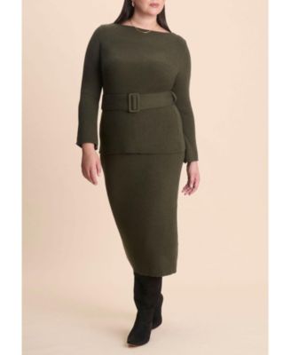 Women's Belted Sweater