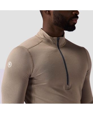 Men's Pines Microgrid Ultra-Lt Baselayer 1/4-Zip Top Lightweight Long Underwear Tops