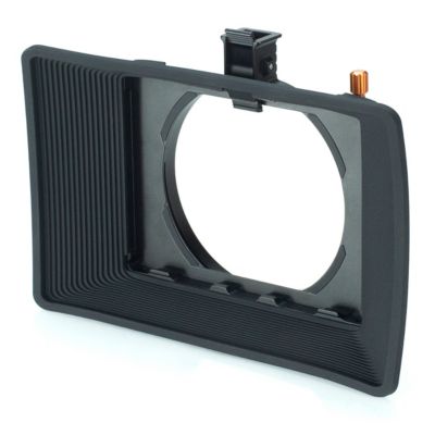 Misfit ATOM 4x5.65" and 4x4" Ultra Lightweight 2-Stage Clip-On Matte Box with Detachable Lens Shade, 114mm Clamp Attachment